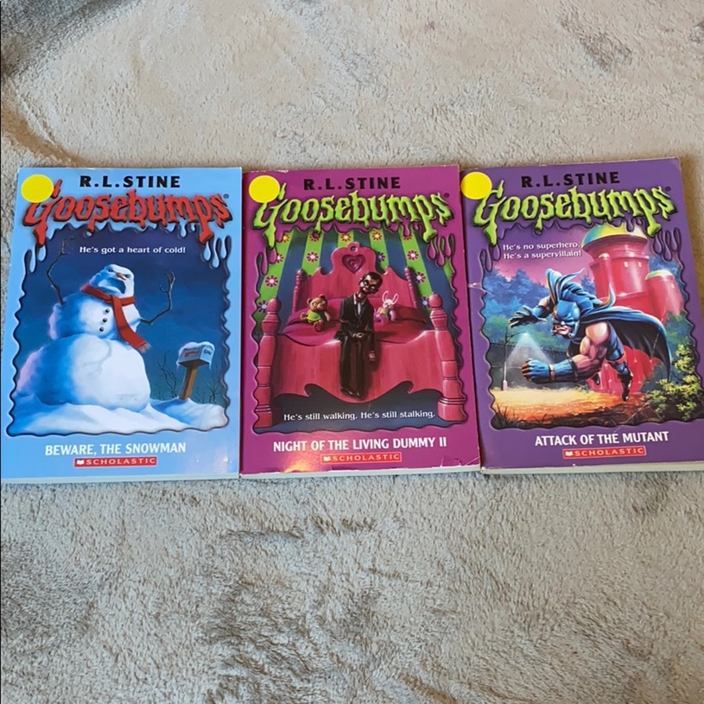 Trio of Goosebumps books
